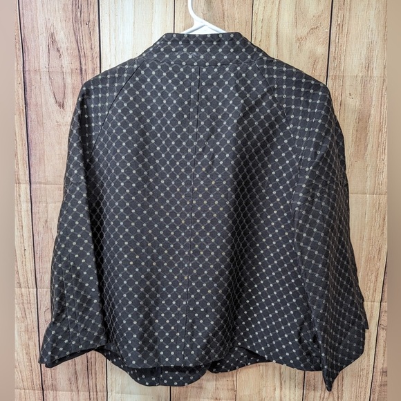Michael Kors Mad Men Metallic Swing Jacket polkadot size 8 NWOT - Picture 5 of 8